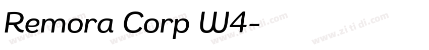 Remora Corp W4字体转换